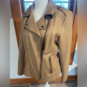 Women's faux leather jacket